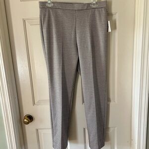 Anne Klein Black and White Checkered Women's Trousers